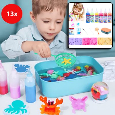 Комплект за изработка на гел водни играчки - 13 части | GELPLI