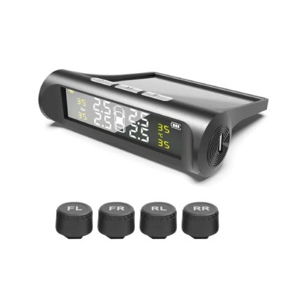 Система за следене на налягането в гумите - 4 Сензора, Солар + USB, IPX7 | TIREPRESS